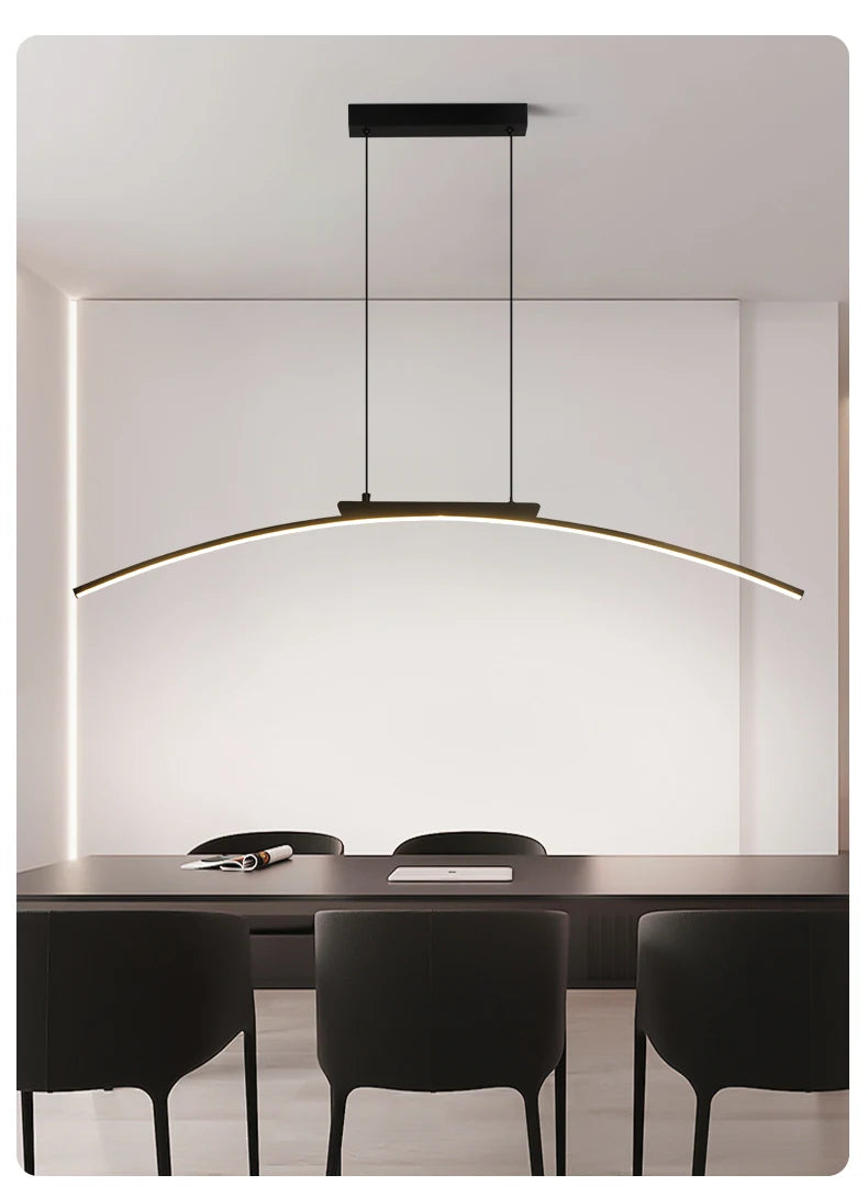 Contemporary Arc Pendant Lamp