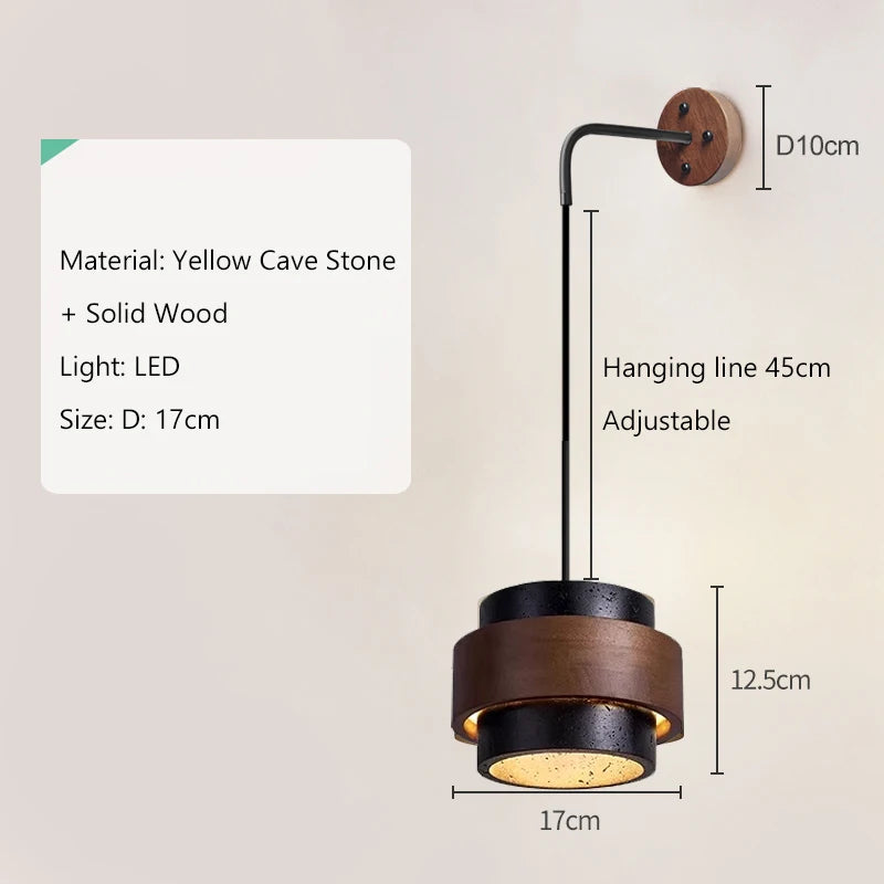 Wabi-Sabi Wood Pendant Chandelier