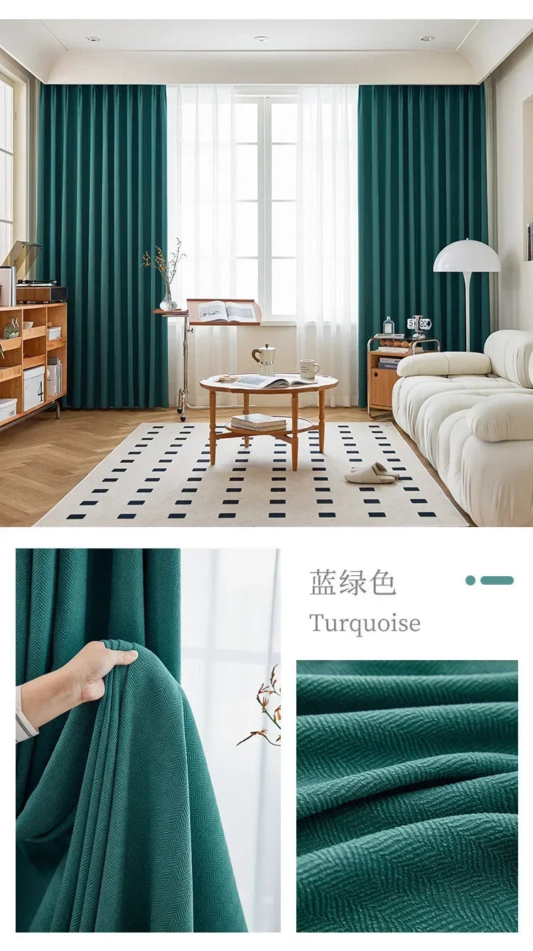 Modern Chenille Blackout Curtains