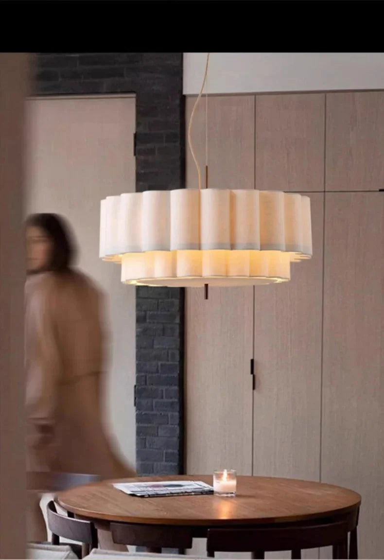Wabi-Sabi Fabric Pendant Lamp