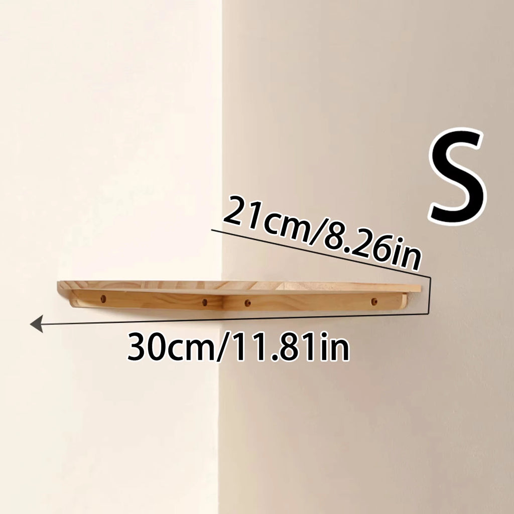 Floating Corner Wall Shelf
