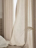 Japanese Cotton-Linen Semi-Sheer Curtains