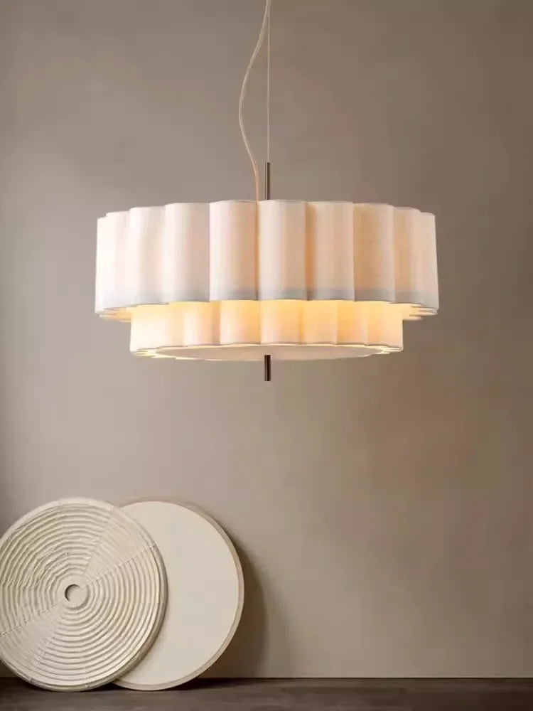 Wabi-Sabi Fabric Pendant Lamp