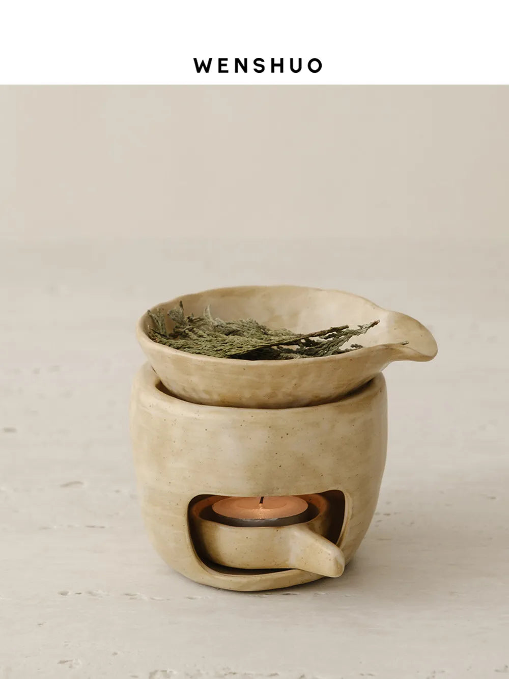 Wabi-Sabi Ceramic Incense Burner