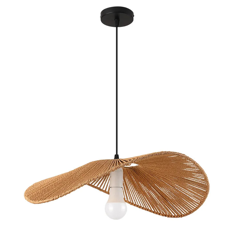 Retro Rattan Pendant Chandelier