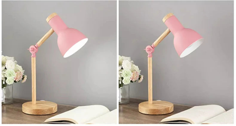 Nordic Wood Bedside Lamp