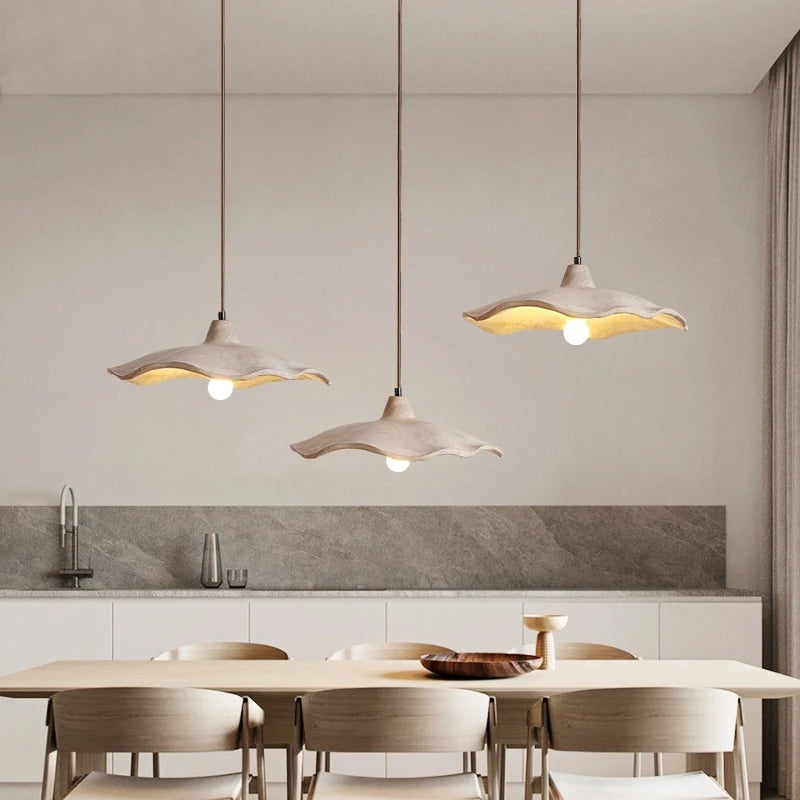 Wabi-Sabi Wood Pendant Chandelier