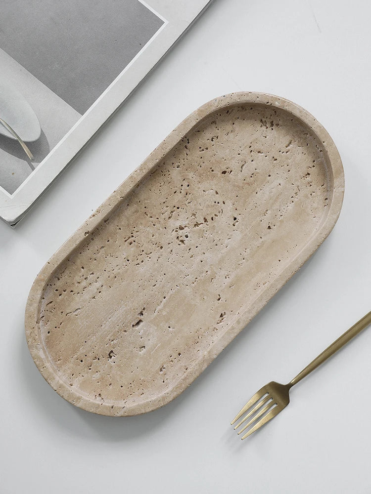 Travertine Display Tray