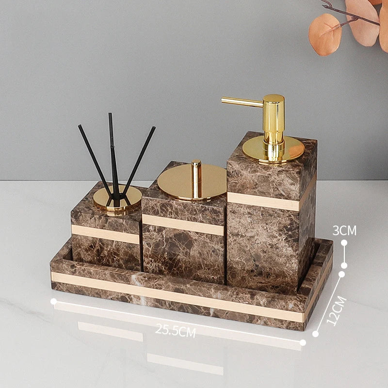 Emperador Dark Marble Set