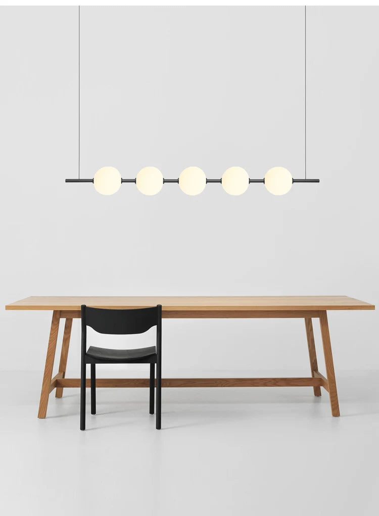 Minimalist Cement Linear Pendant Light