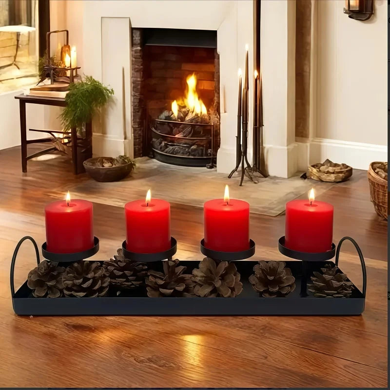 Farmhouse Metal Candelabra