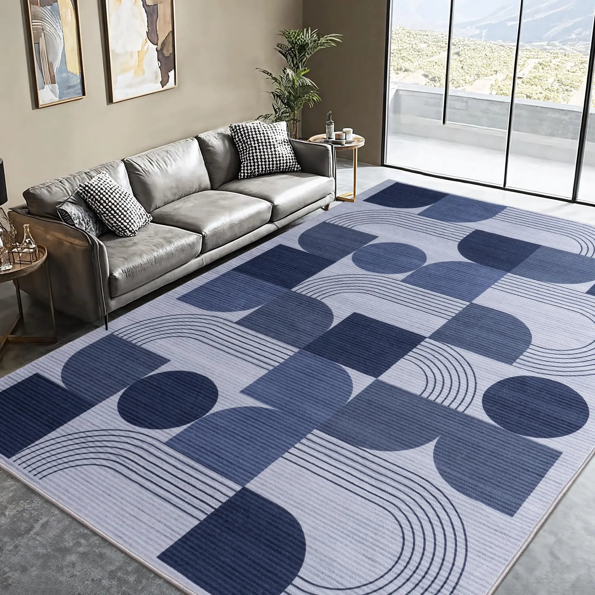Abstract Geometric Area Rug