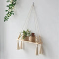 Macramé Hanging Wall Shelf