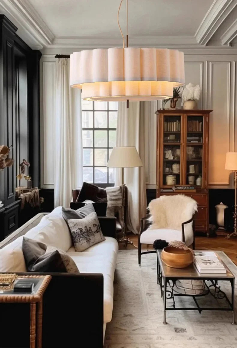 Wabi-Sabi Fabric Pendant Lamp