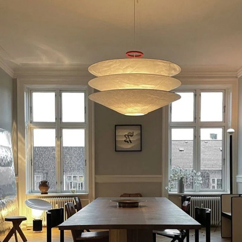 Wabi-Sabi Fabric Pendant Chandelier
