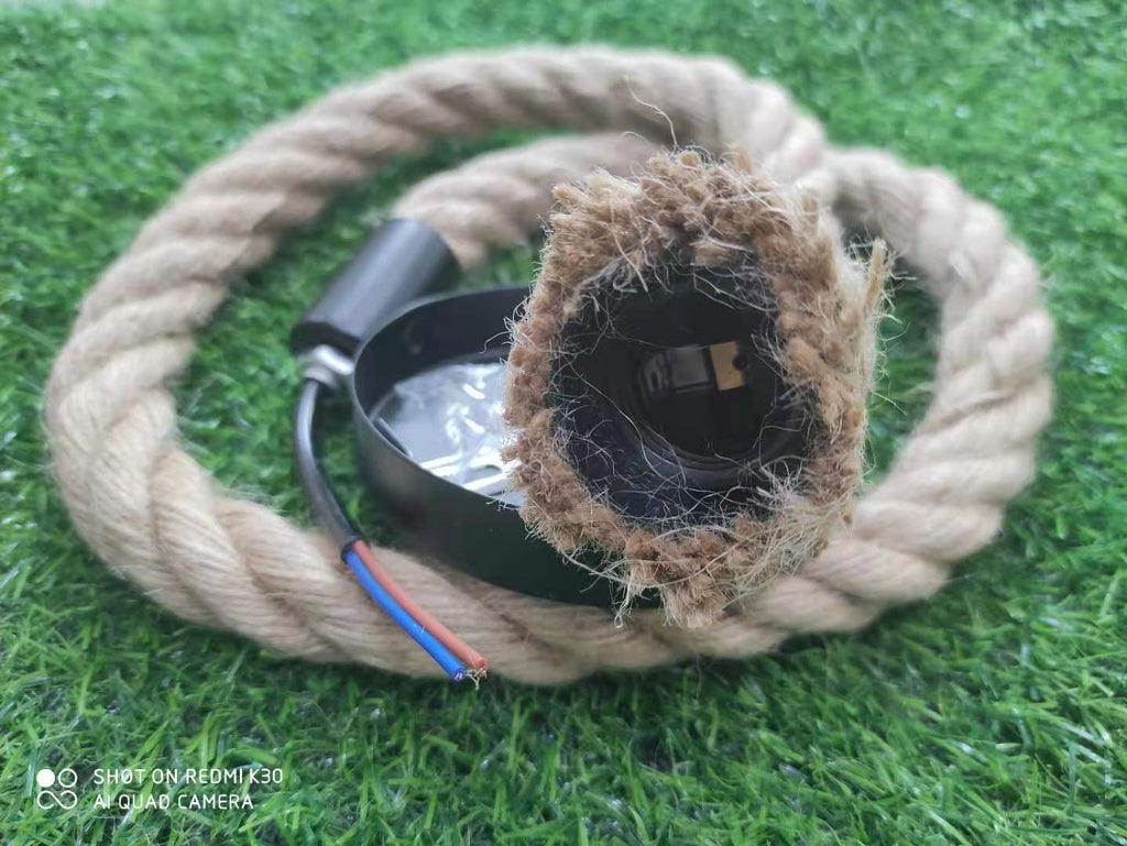Hemp Rope Industrial Pendant Light