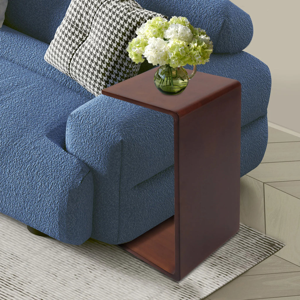 C-Shaped Sofa Side Table