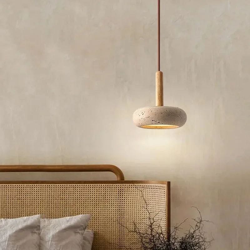 Wabi-Sabi Stone Pendant Lamp