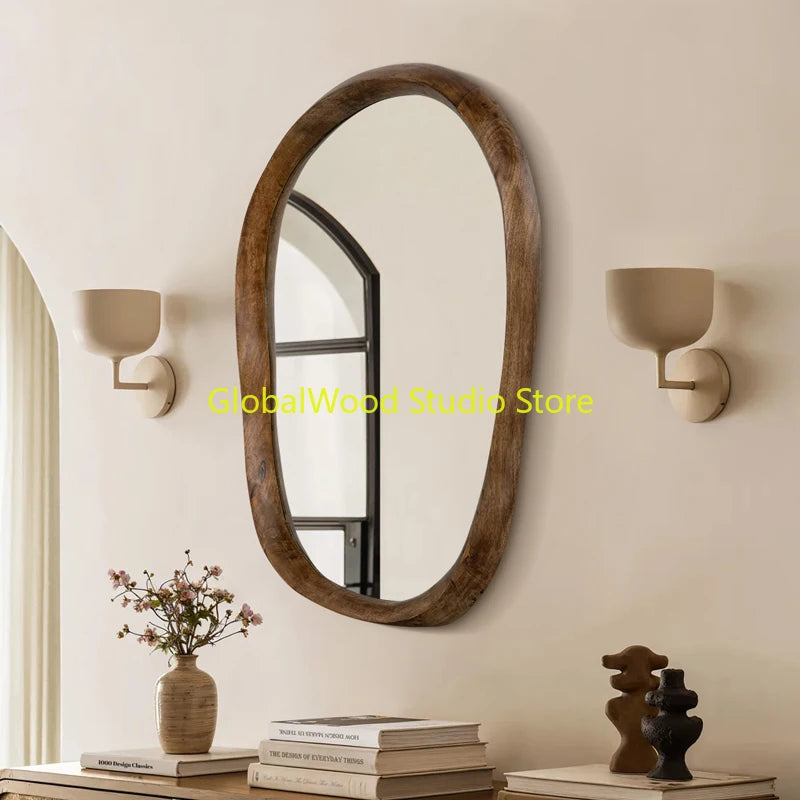 Irregular Magnifying Vanity Mirror