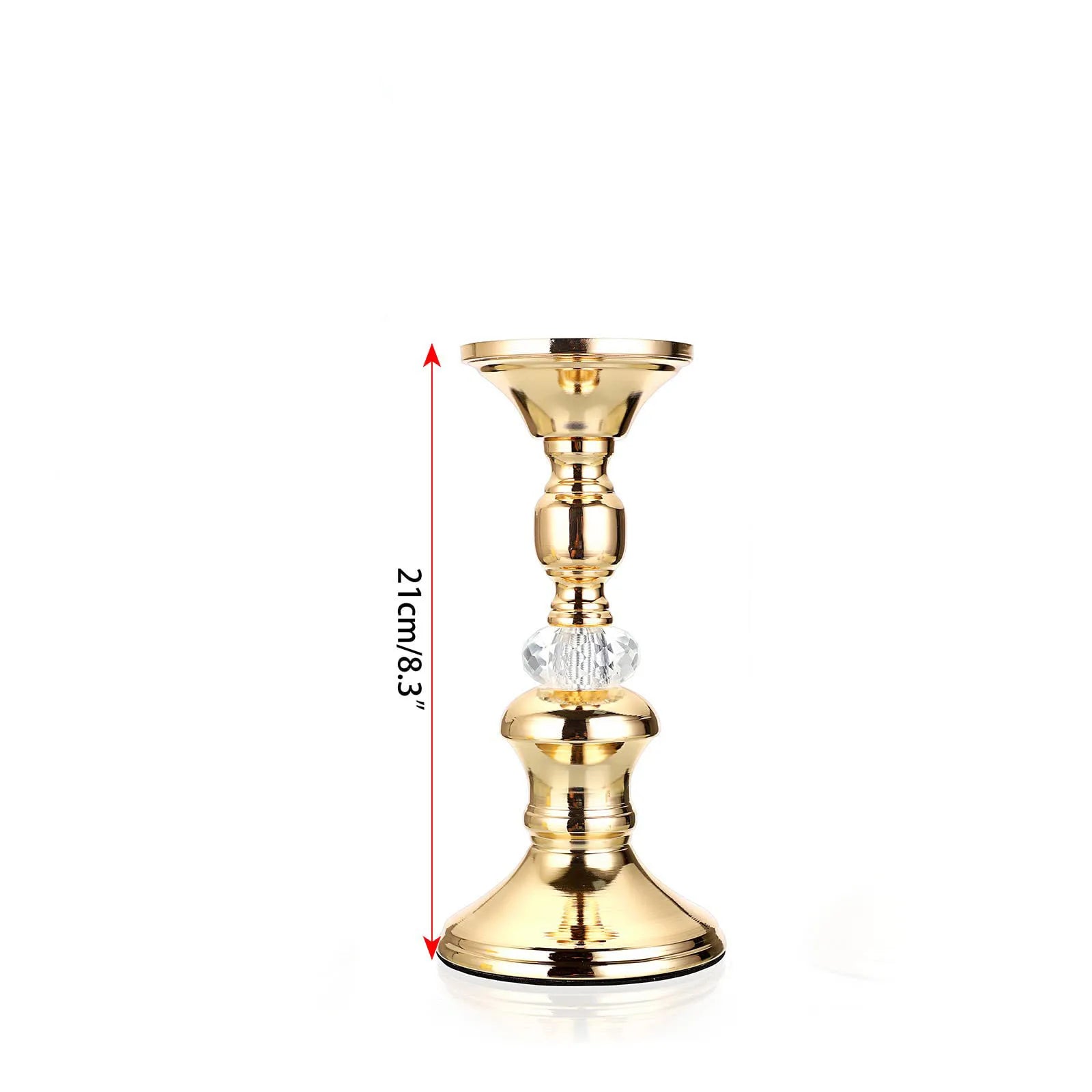 Crystal Pillar Candle Holder