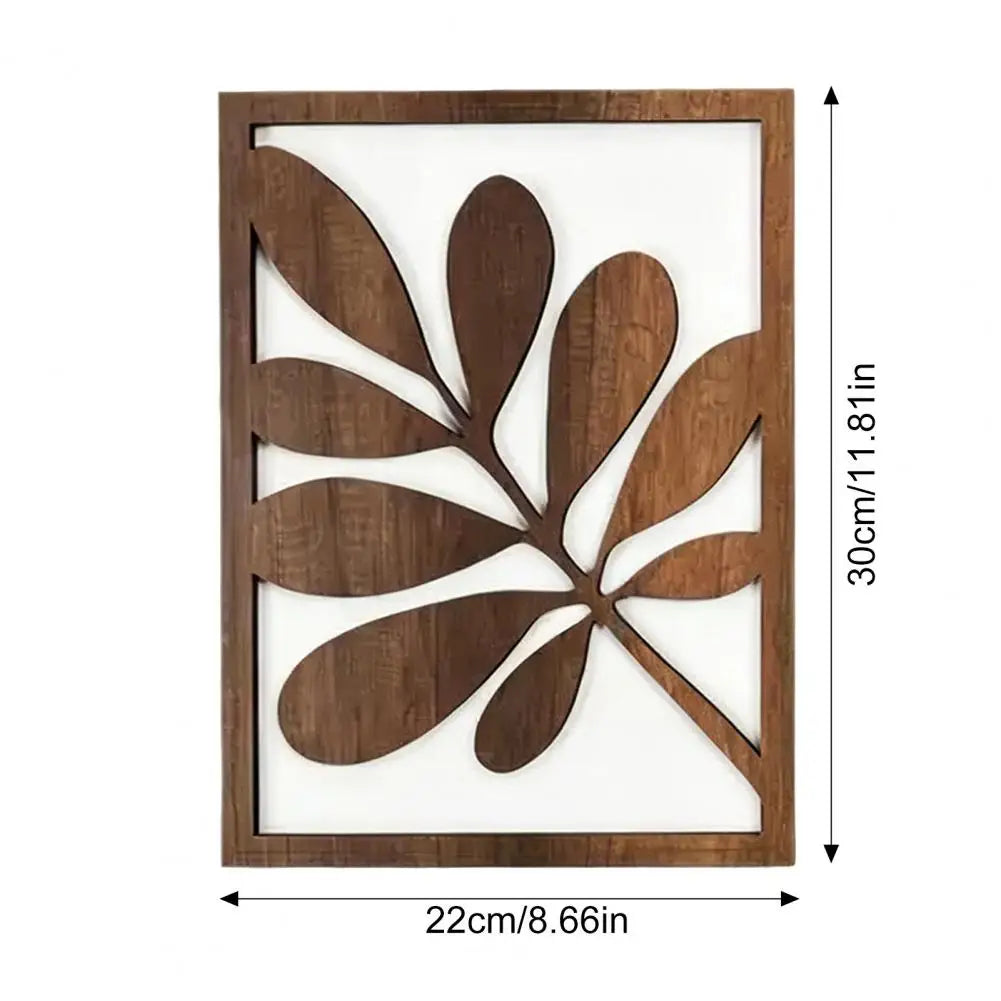 Set of 3 Boho Natural Wood Wall Sculpture