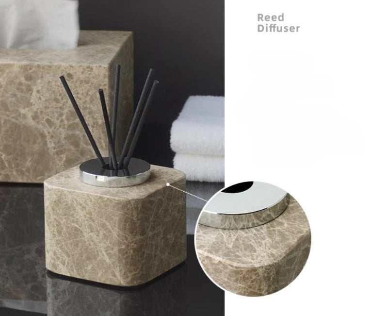 Nordic Marble Bathroom Set