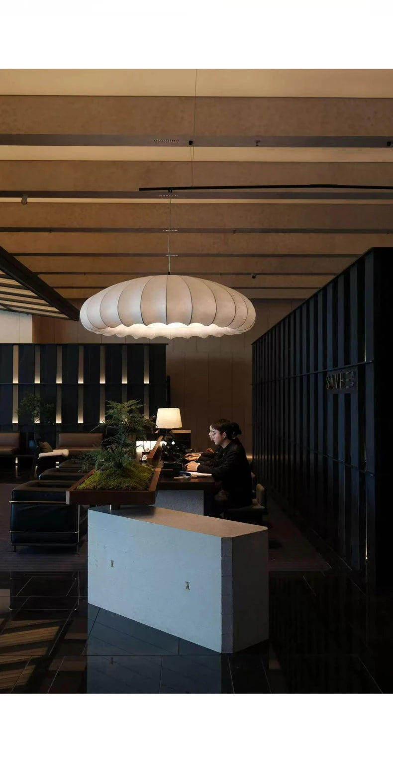 Wabi-Sabi Fabric Pendant Chandelier