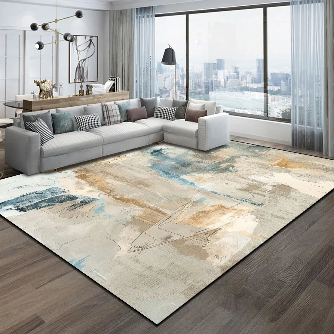 Abstract Nordic Area Rug