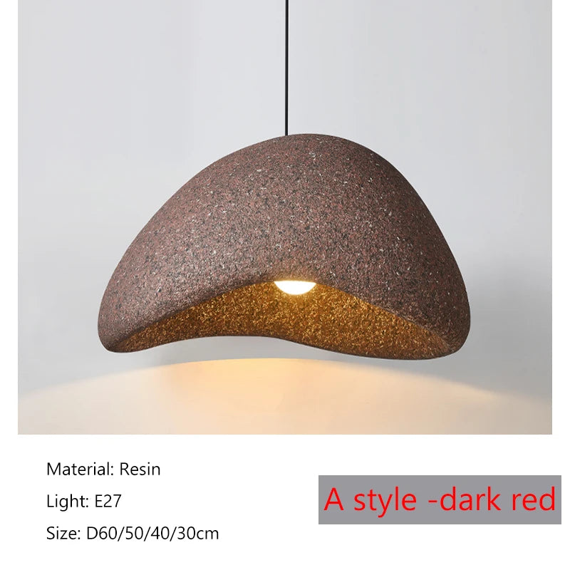 Wabi-Sabi Stone Pendant Chandelier