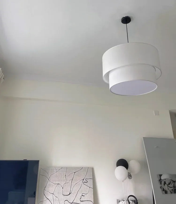 Minimalist Fabric Pendant Lamp