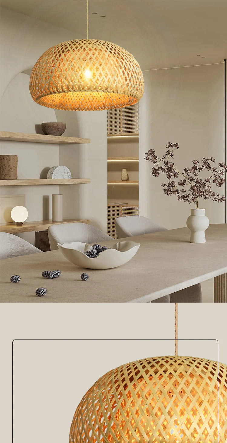 Rattan Pendant Chandelier