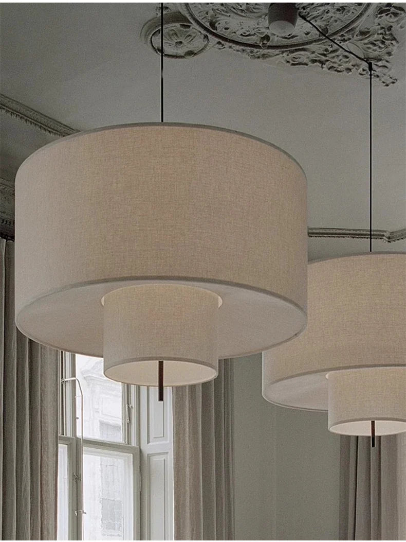 Wabi-Sabi Fabric Pendant Chandelier