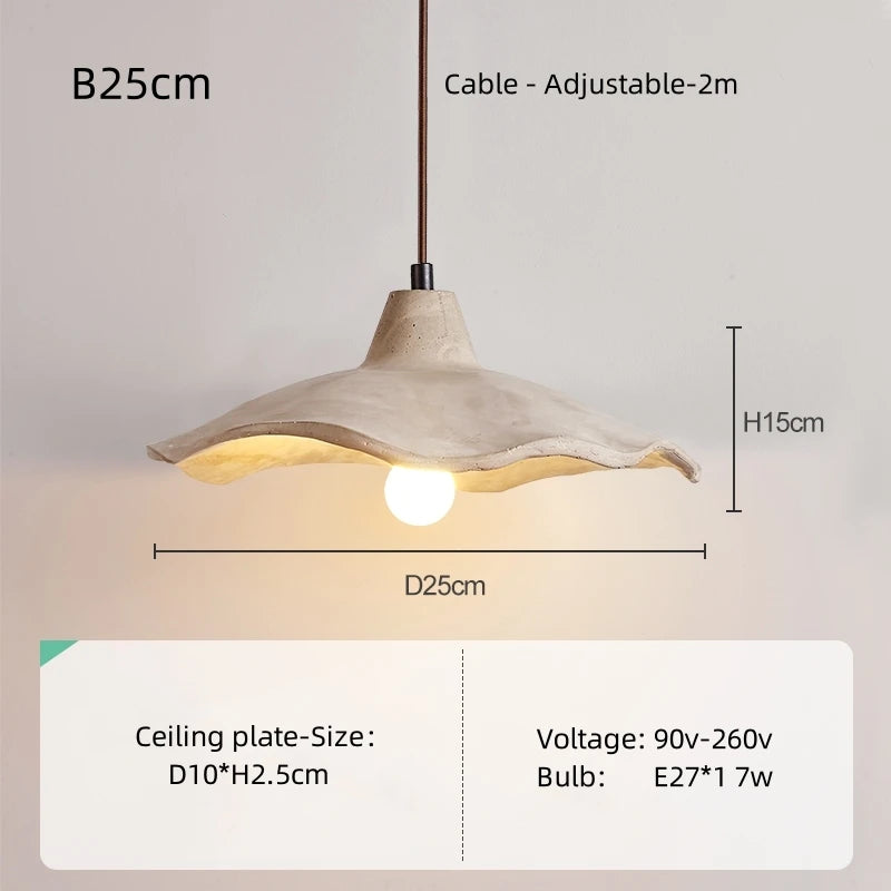 Wabi-Sabi Wood Pendant Chandelier