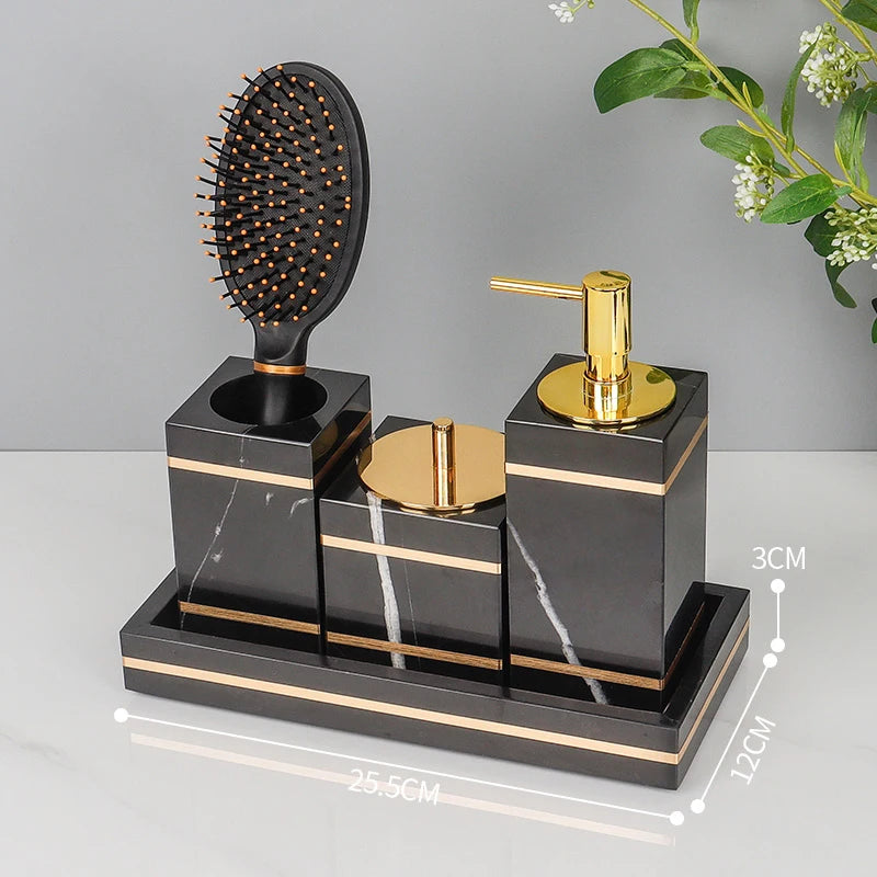 Nero Marquina Bathroom Set