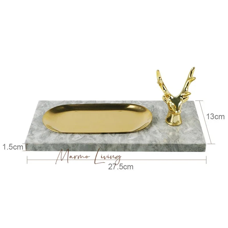 Pitaya Flower Marble Bath Set