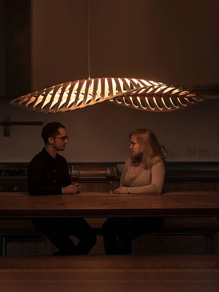 Wabi-Sabi Wood Pendant Chandelier