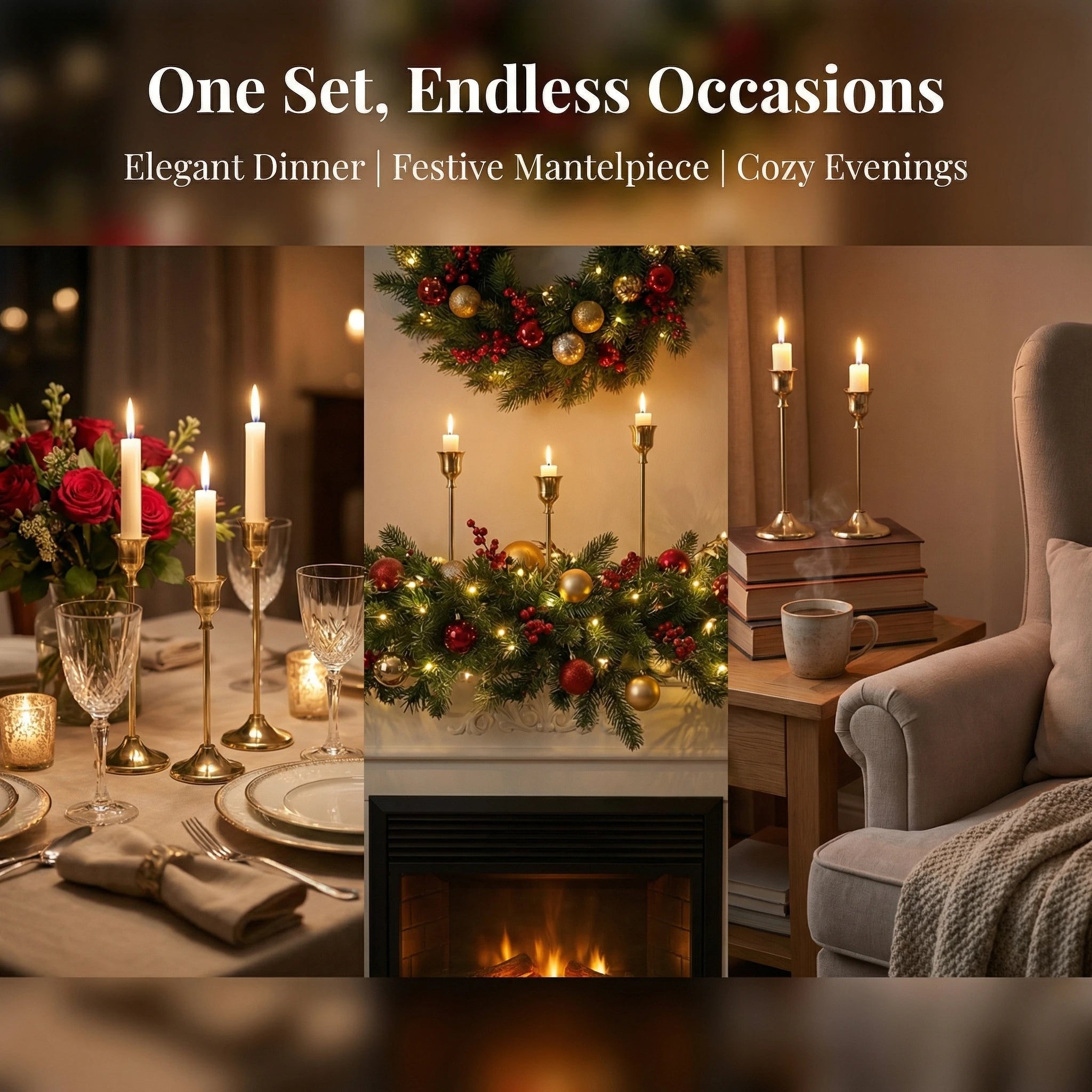Brass Candlestick (36-Piece Set)