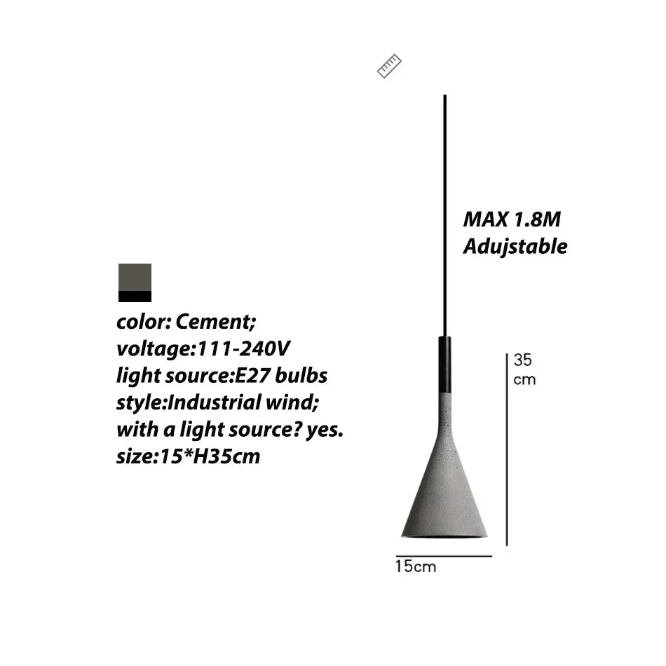 Nordic Cement Pendant Lamp