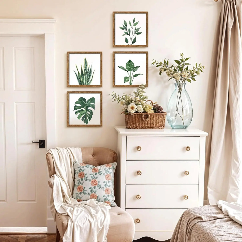 Farmhouse Sage Green Canvas Wall Art
