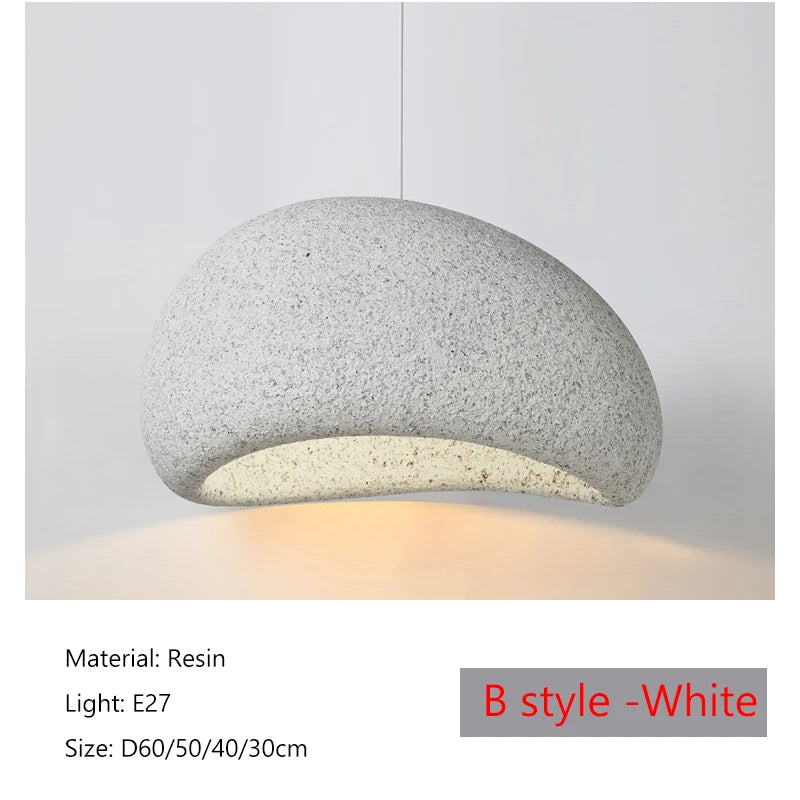 Wabi-Sabi Stone Pendant Chandelier