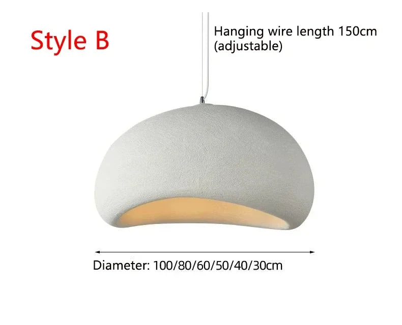 Wabi-Sabi Paper Pendant Chandelier