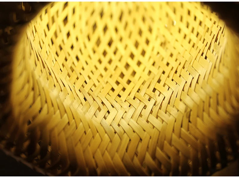 Retro Rattan Pendant Chandelier