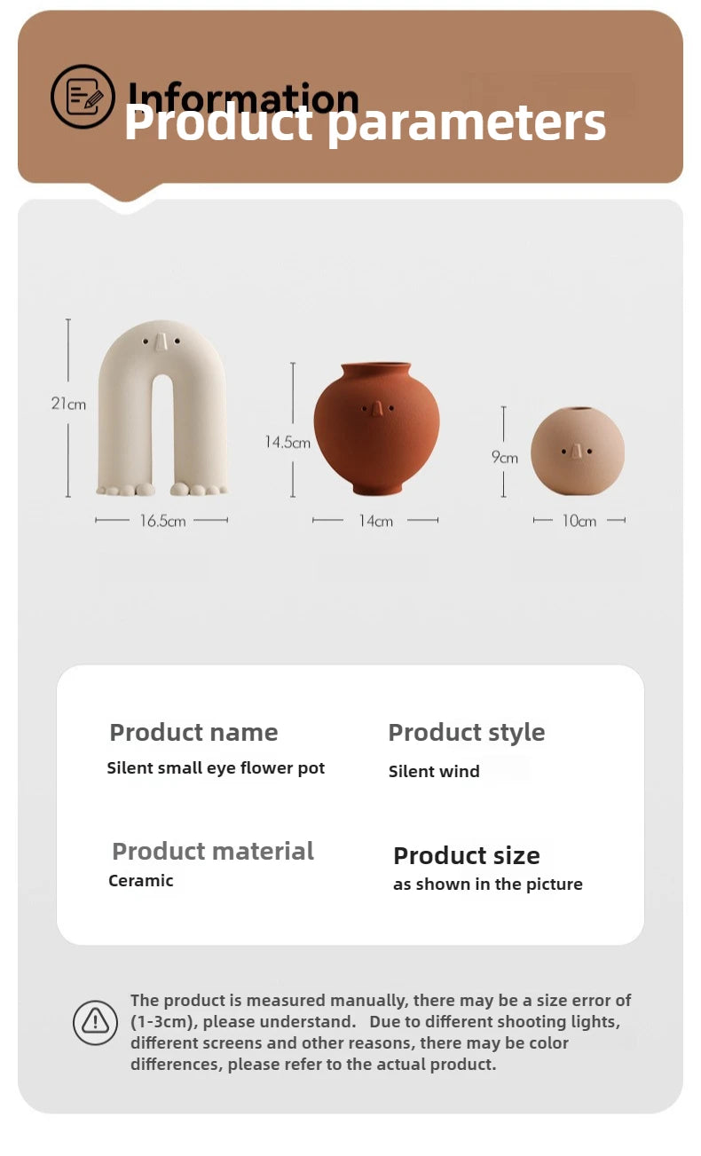 Sculptural Wabi-Sabi Art Vase