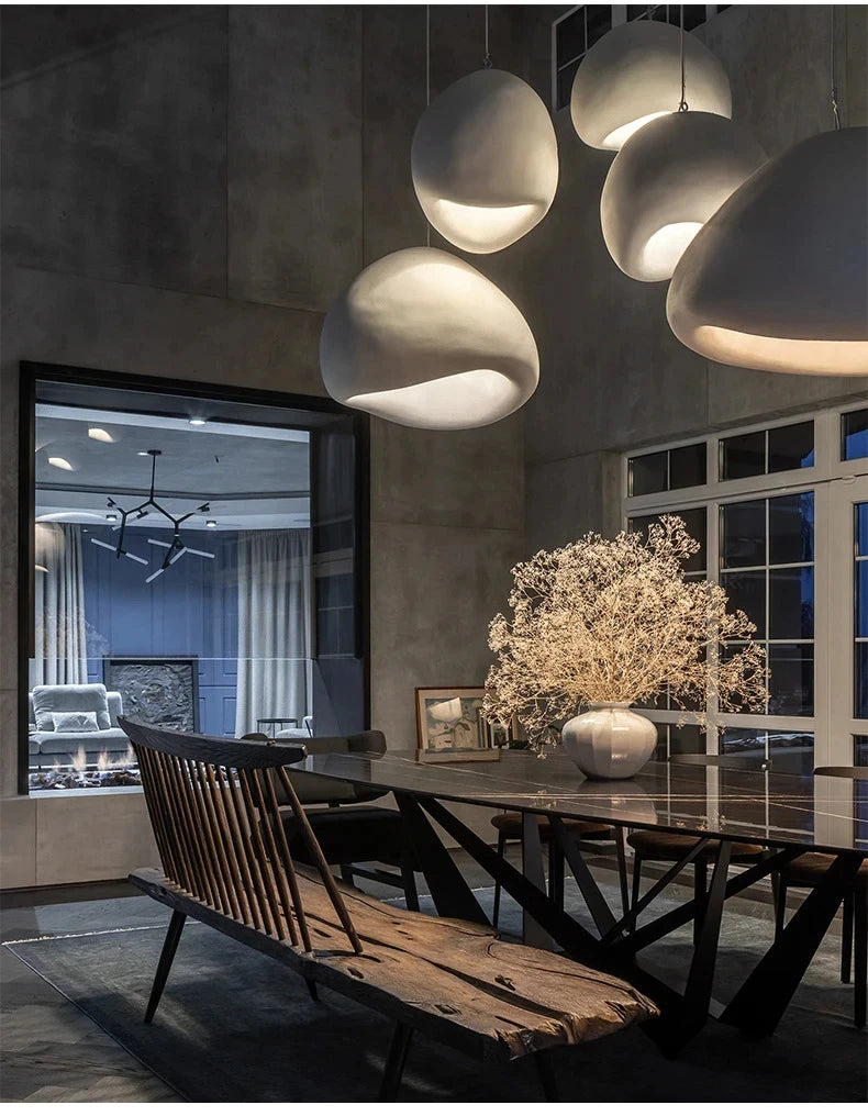 Wabi-Sabi Cement Pendant Chandelier