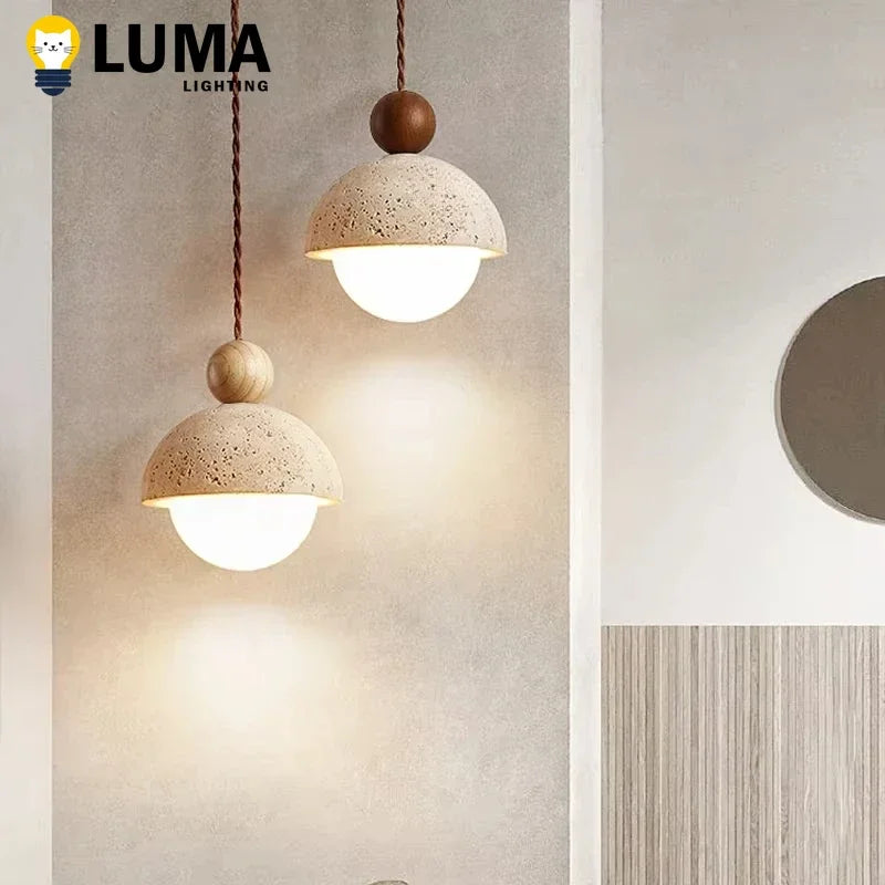 Wabi-Sabi Stone Pendant Chandelier