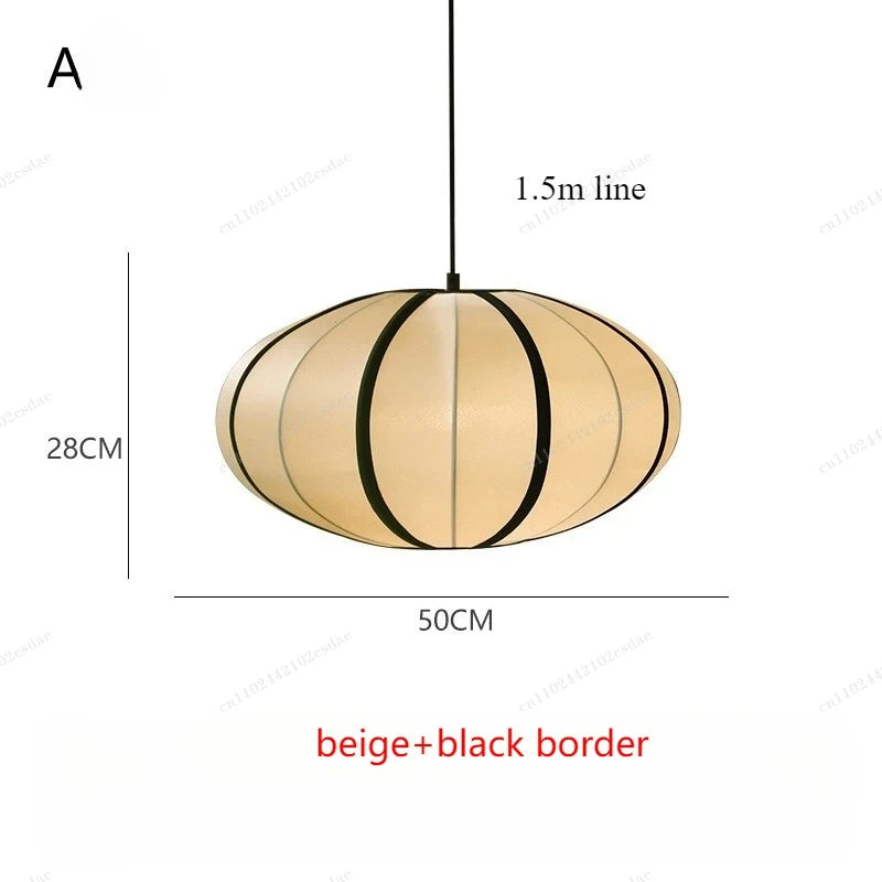 Wabi-Sabi Fabric Pendant Chandelier