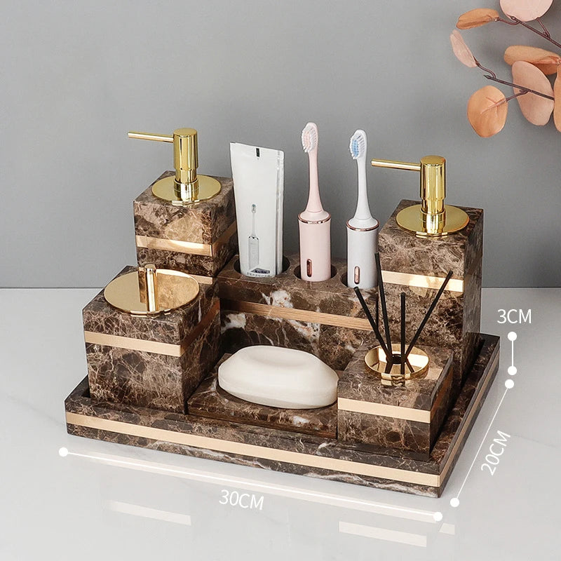 Emperador Dark Marble Set