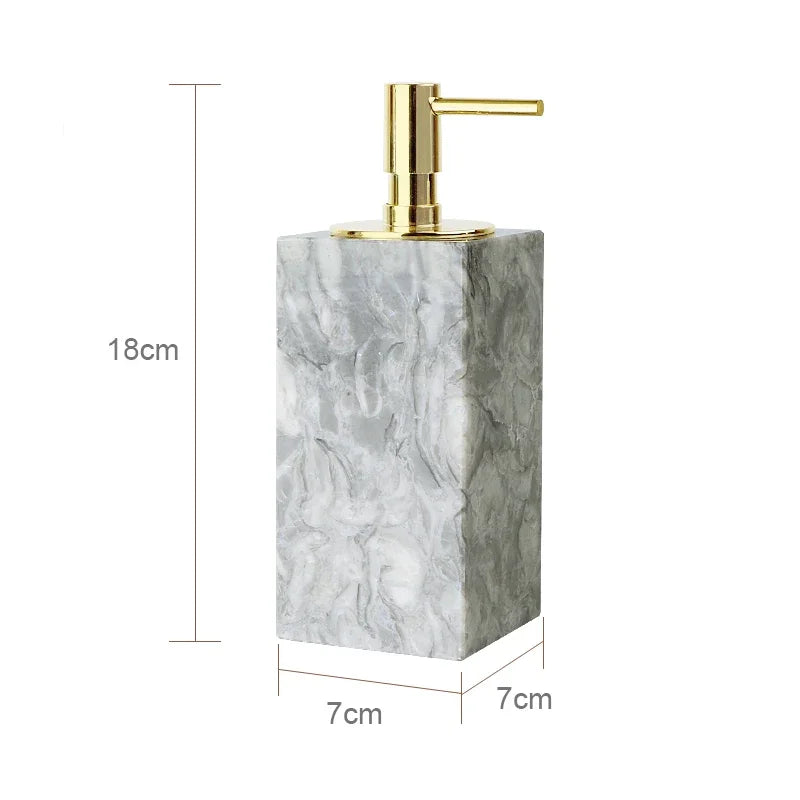 Marble Bathroom Accessory Set