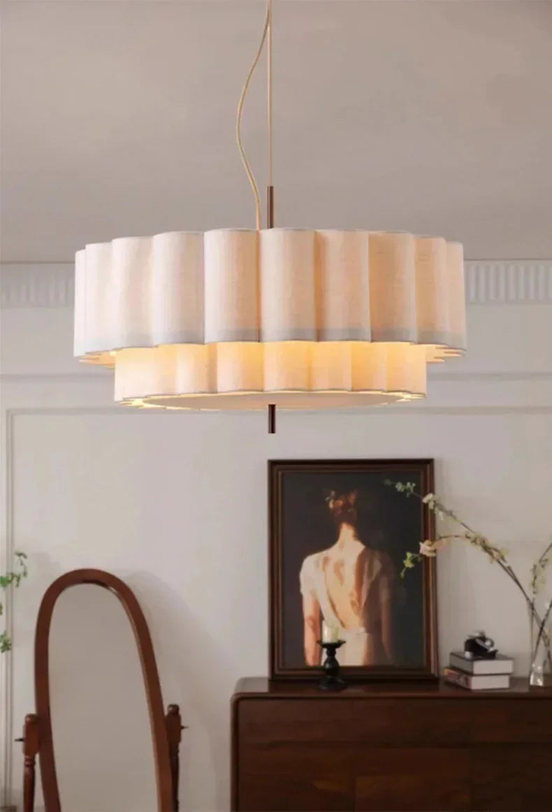 Wabi-Sabi Fabric Pendant Chandelier