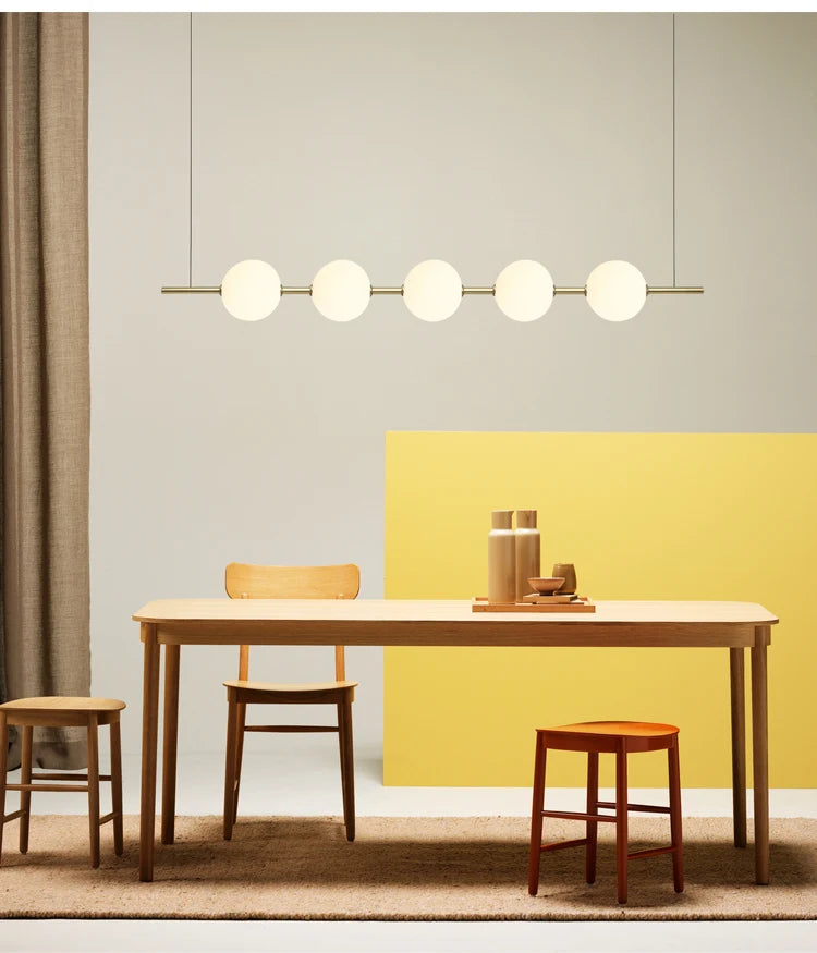 Minimalist Cement Linear Pendant Light